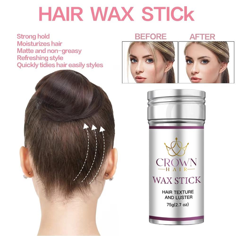 Pack of 1 Crown Hair Wax Stick Hair Texture and Luster