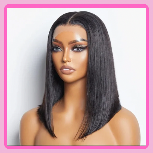 Bob Wig Lace Frontal 13*4 Human hair wig Lace Bob SDD Wig 200% Density Straigh hair
