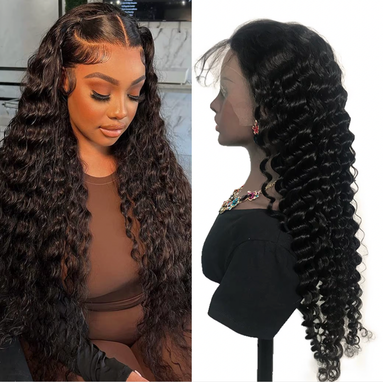 Natural black Burmese Human Hair Transparent Lace Wigs 180% Density with 12 A Grade 13x4 Full Frontal Lace Wig Burmese 100% Human hair