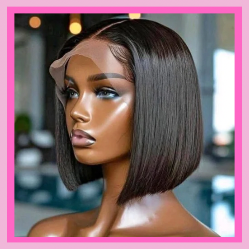 Bob Wig Lace Frontal 13*4 Human hair wig Lace Bob SDD Wig 200% Density Straigh hair