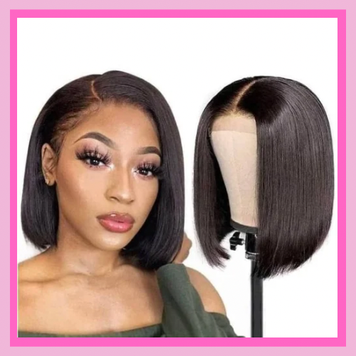 Bob Wig Lace Frontal 13*4 Human hair wig Lace Bob SDD Wig 200% Density Straigh hair