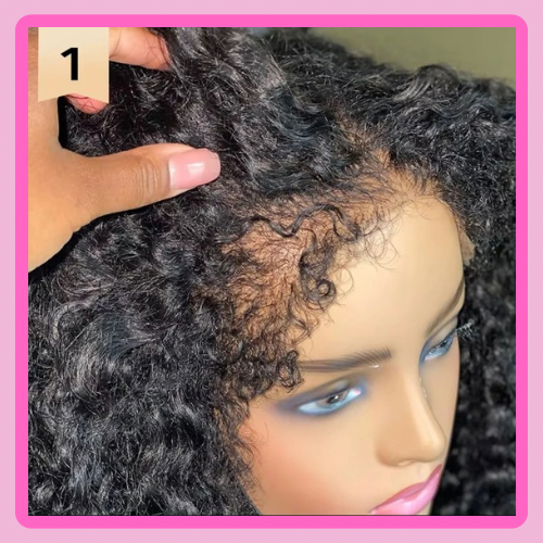 13*4 Deep Curly Human hair Wig Curly Baby Hair Edge 12 A grade 180% Density Skin Melt Transparent Lace Frontal Wig Deep Curly Human Hair