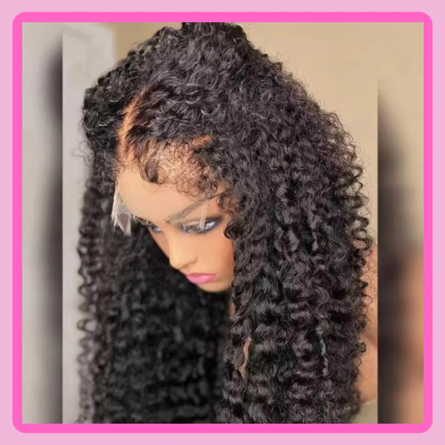 13*4 Curly Human hair Wig Curly 4 C Baby Hair Edge 12 A grade 200% Density Skin Melt Transparent Lace Frontal Wig Curly Human Hair