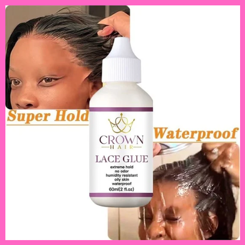 Crown Hair Strong Hold Lace Glue for Wigs Invisible Waterproof Lace Adhesive