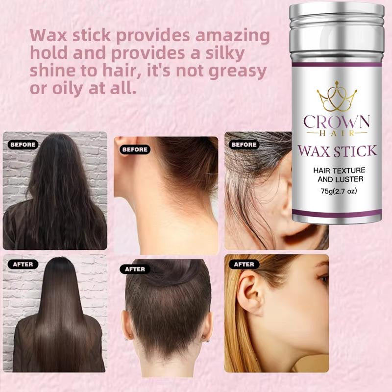 Pack of 1 Crown Hair Wax Stick Hair Texture and Luster