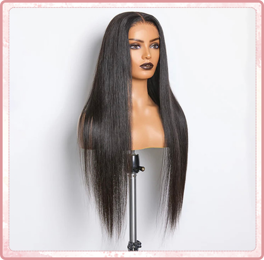 30 inches straight HD glueless wigs human hair HD Lace Closure Wig Straight pre plucked Indian human hair wigs for black women