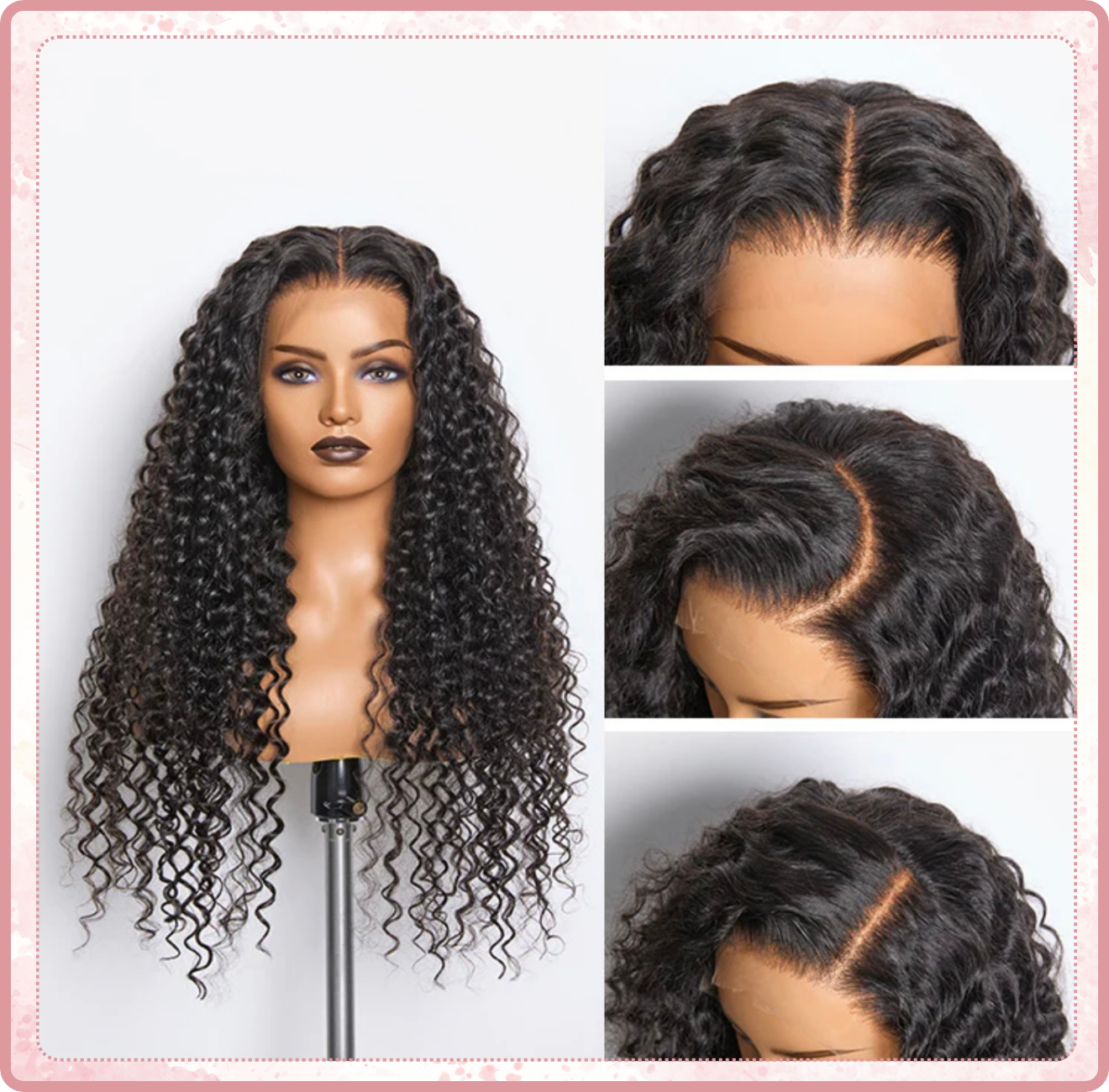 Natural black Burmese Human Hair Transparent Lace Wigs 180% Density with 12 A Grade 13x4 Full Frontal Lace Wig Burmese 100% Human hair