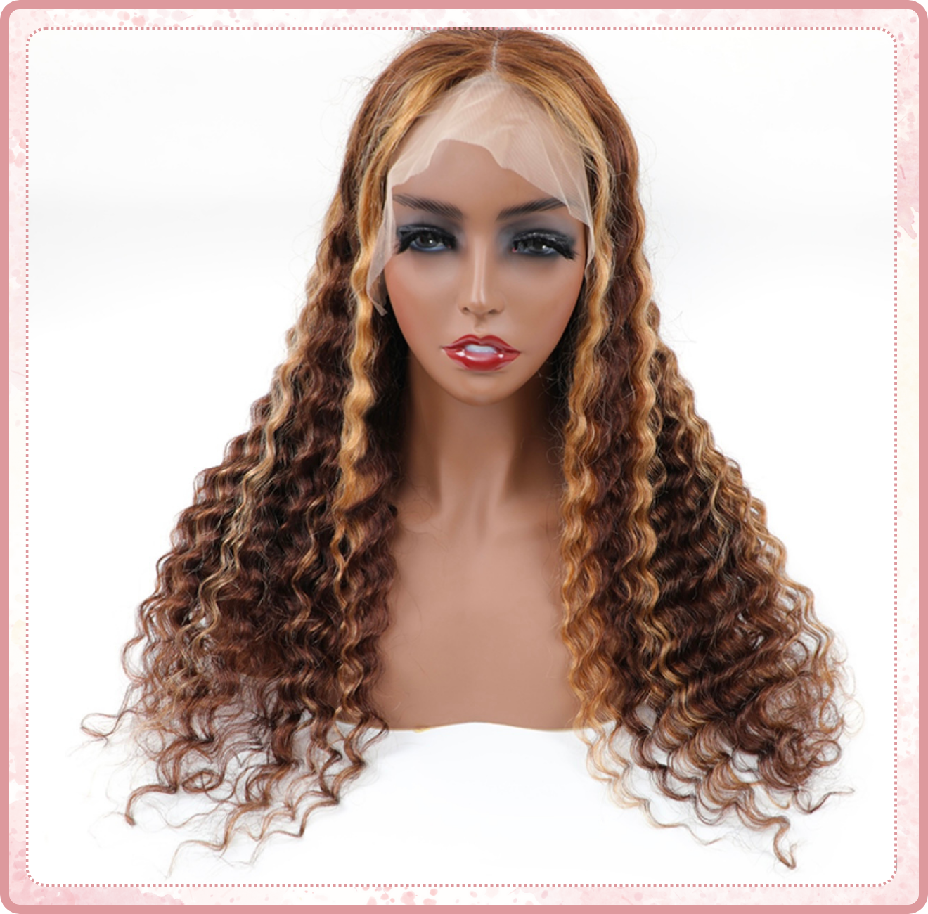 Highlight 13*4 frontal Burmese Wigs lace with 180% density 12 A in stock. All lace parts are hand-tied, using top swiss lace. High quality guarantee