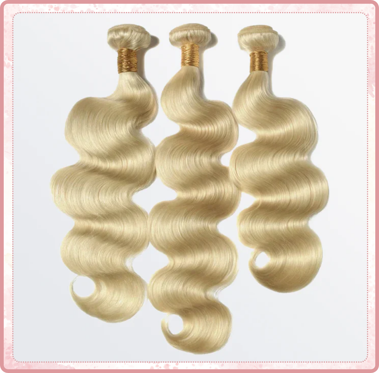 Lightest Blonde Body Wavy Colored Remy Hair